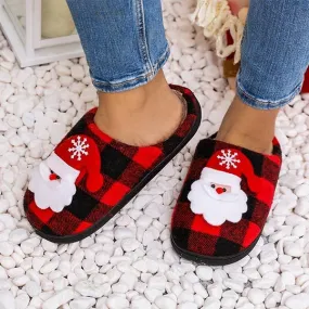 Christmas Home Warm Cotton Slippers - Cozy Holiday Comfort 91676006C