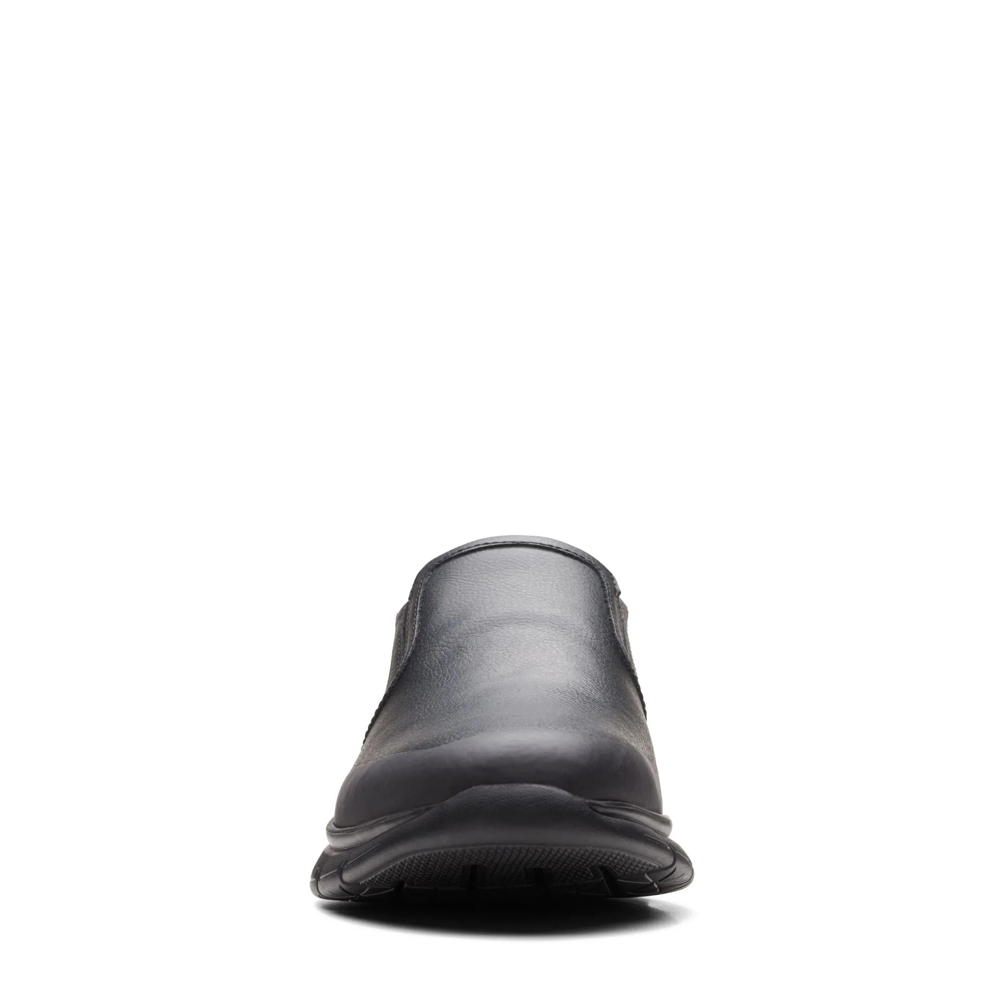 Clarks LT Slip Black Leather