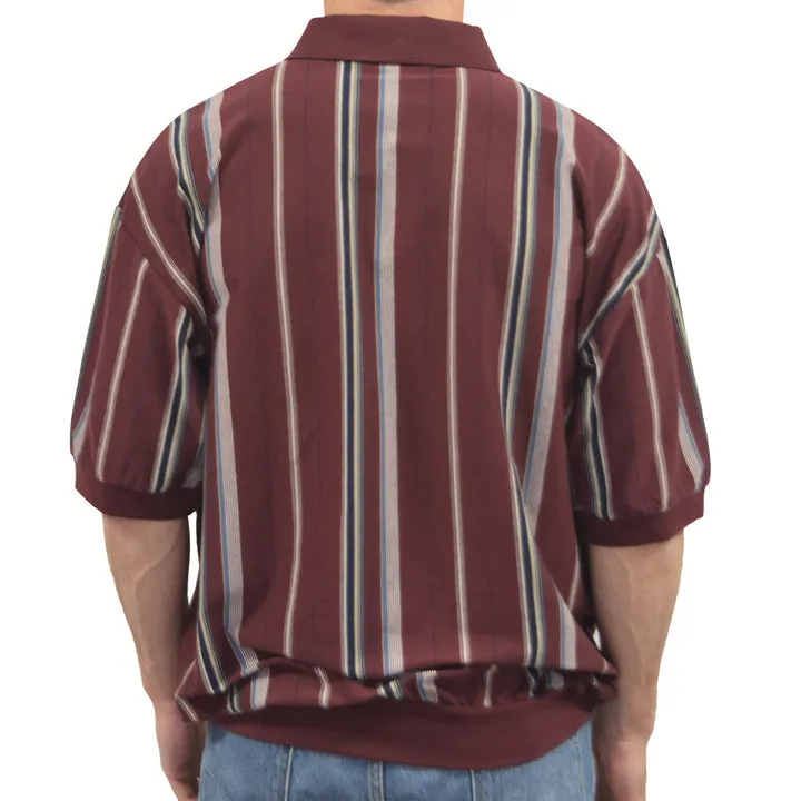 Classics by Palmland  Big and Tall Short Sleeve Polo Shirt 6090-V1 Burgundy