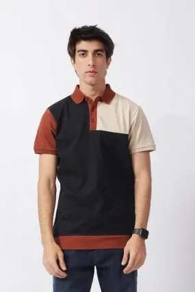 COLOR BLOCKING POLO