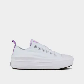 Converse Girls Chuck Taylor All Star Move Color Pop Platform Sneaker White/Purple _ 180433 _ White