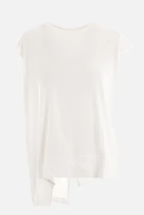 cotton asymmetric t-shirt