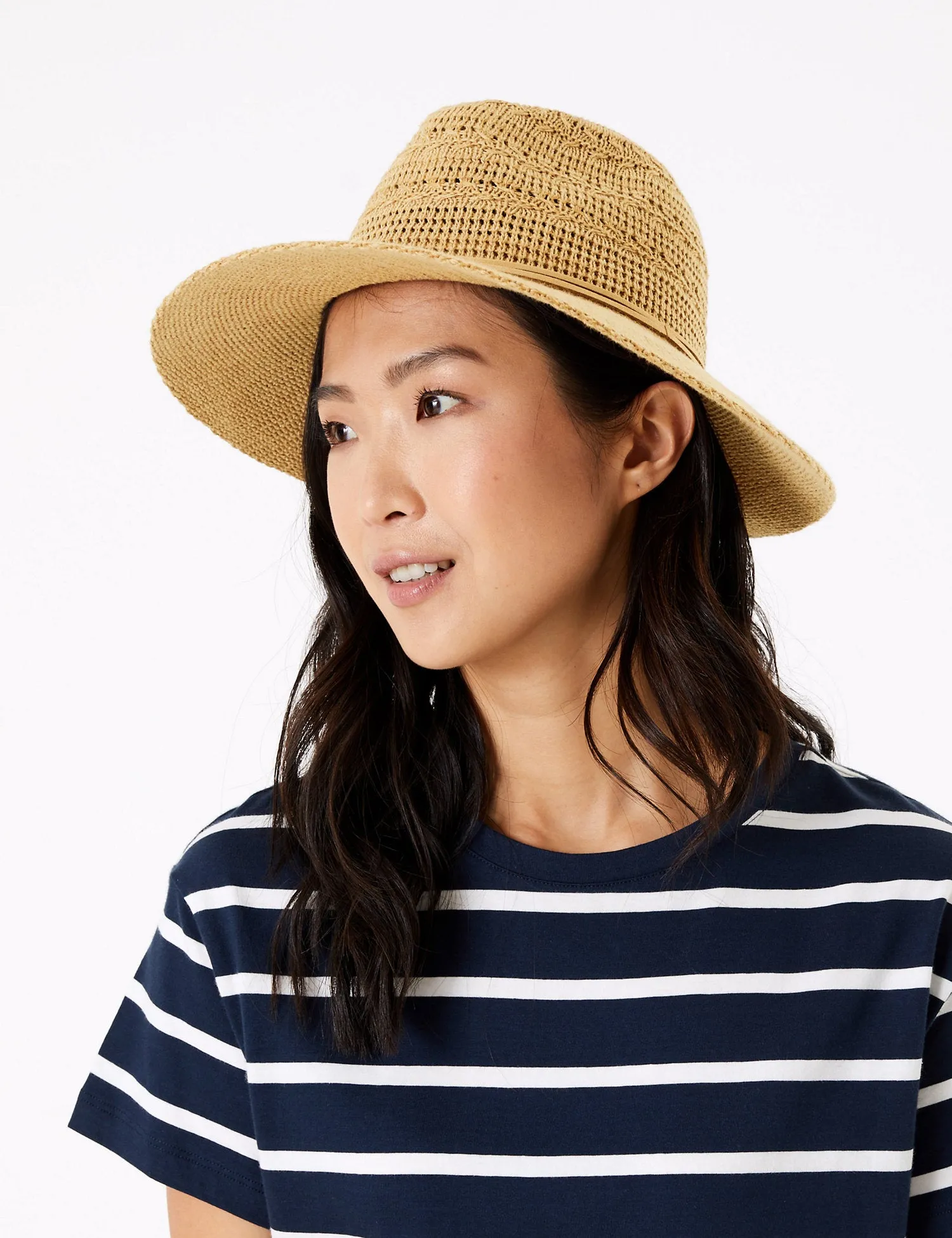 Cotton Packable Fedora Hat