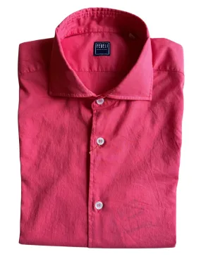 Cotton Voile Shirt | Fuchsia