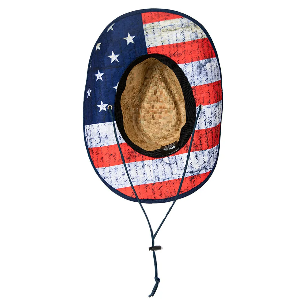 Cowboy Straw Hat | American Flag