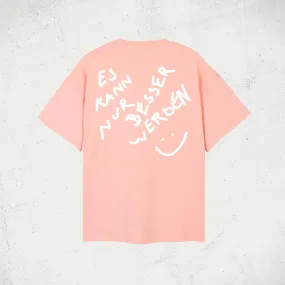 Das Wetter-T-Shirt »Es kann nur besser werden« (Pink)