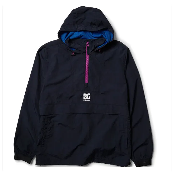 DC MELLOW ANORAK JACKET - (PATERSON) BLACK NAVY PINK