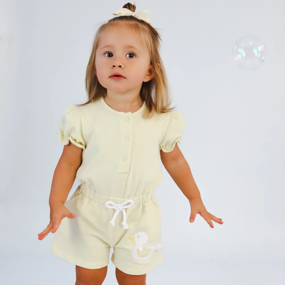 Deolinda Girls Lemon Playsuit