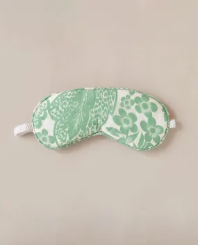 Durga Organic Cotton Eye Mask In Green Print