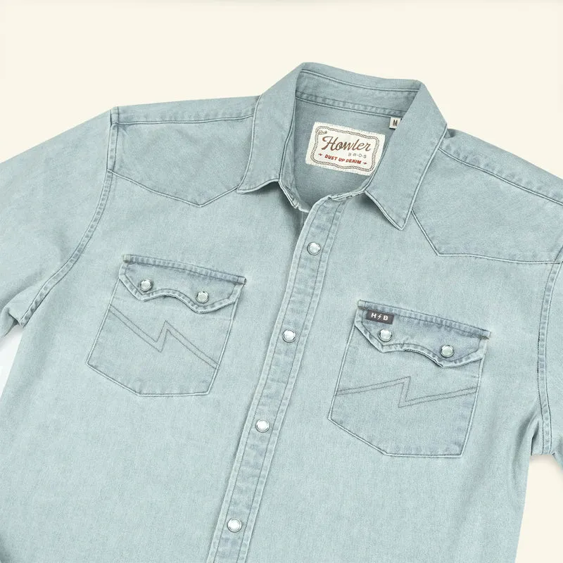 Dust Up Denim Snapshirt | Garth Light Wash | Howler Bros