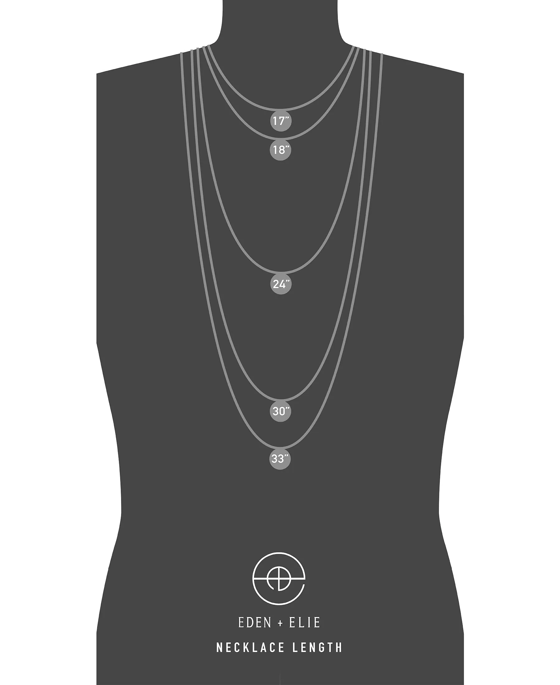 EDEN   ELIE Everyday adjustable length necklace - light oyster