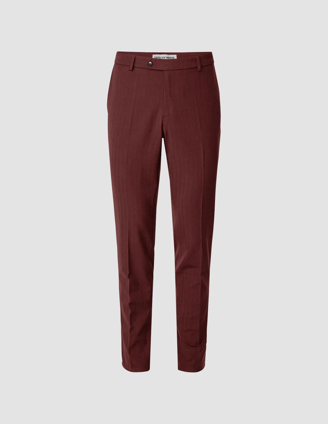 Essential Suit Pants Slim Mahogany