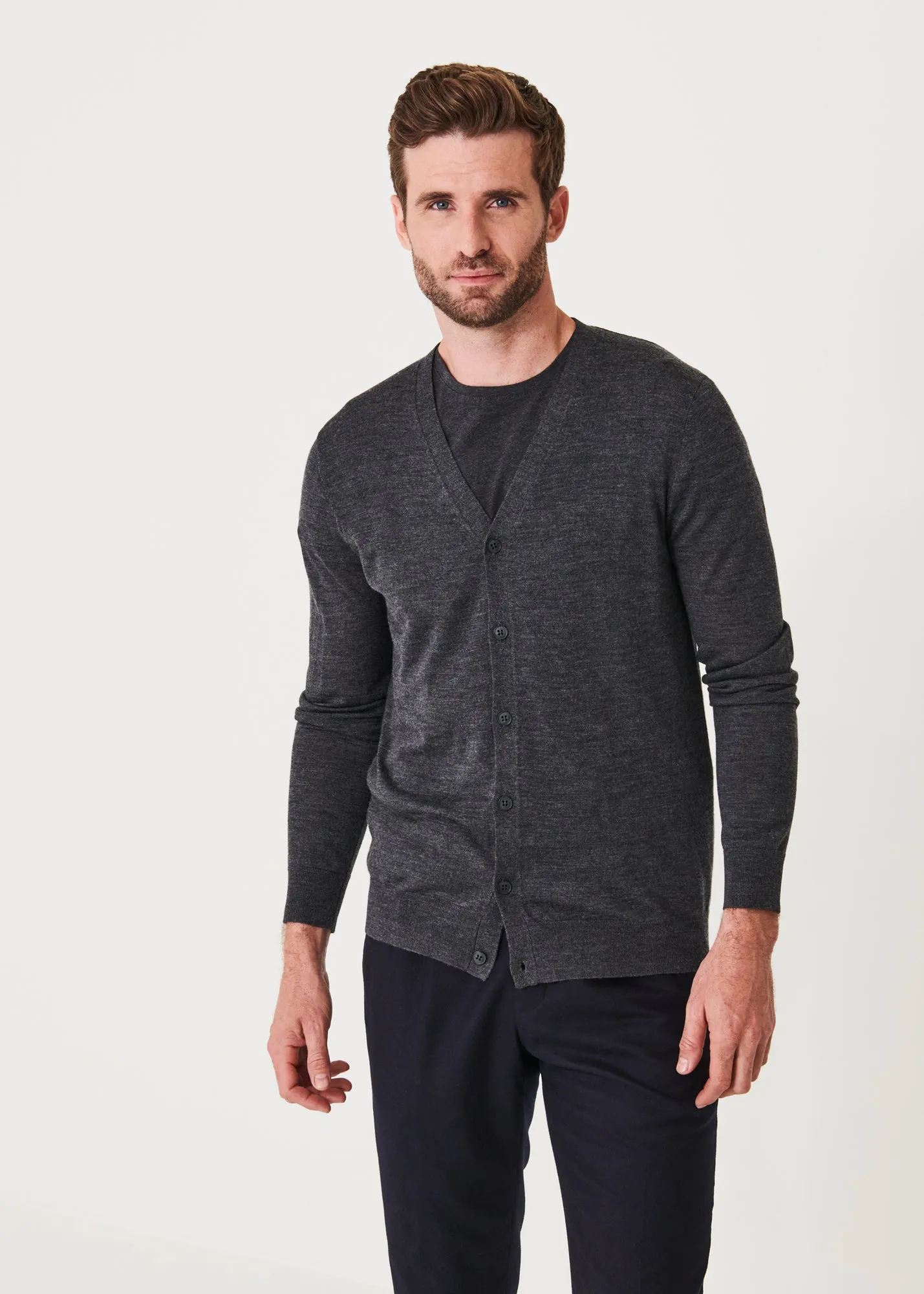 EXTRA-FINE MERINO CARDIGAN