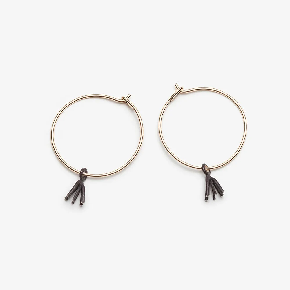 Firework Hoop Earrings - Gold Filled  - 50 mm, 30 mm or 20 mm