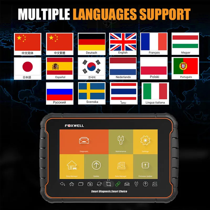 Foxwell GT60 Plus Full System Diagnostic Scanner With Bi-Directional Test And 24  Special Functions