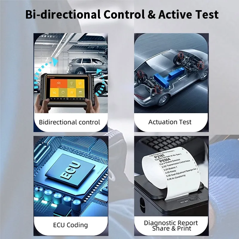 Foxwell GT60 Plus Full System Diagnostic Scanner With Bi-Directional Test And 24  Special Functions