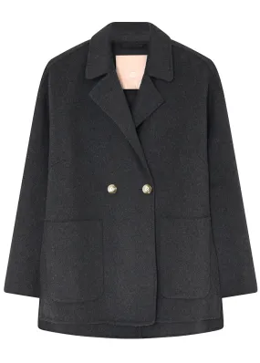 Gustav Elia wool coat 51301 Uldjakke - Iron