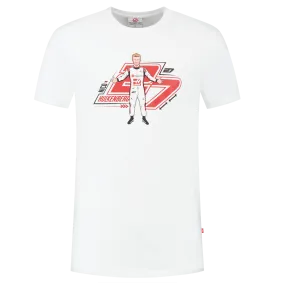 Haas Racing F1 Nico Hulkenberg Graphic T-Shirt - White