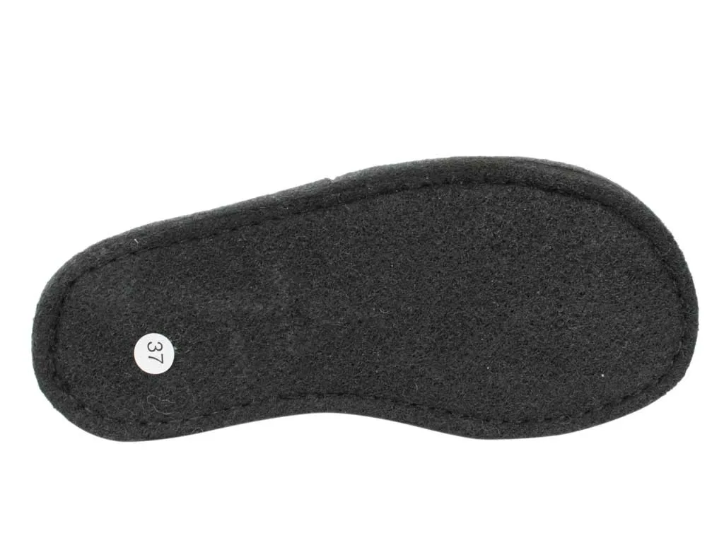 Haflinger Slippers Flair Smily Anthracite