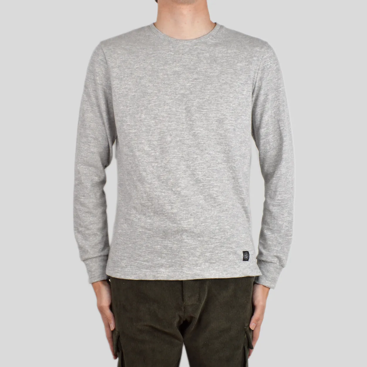 Heather Grey Double Slub L/S T-Shirt