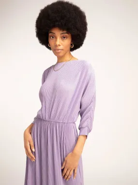 Hebe Midi Dress in Lilac