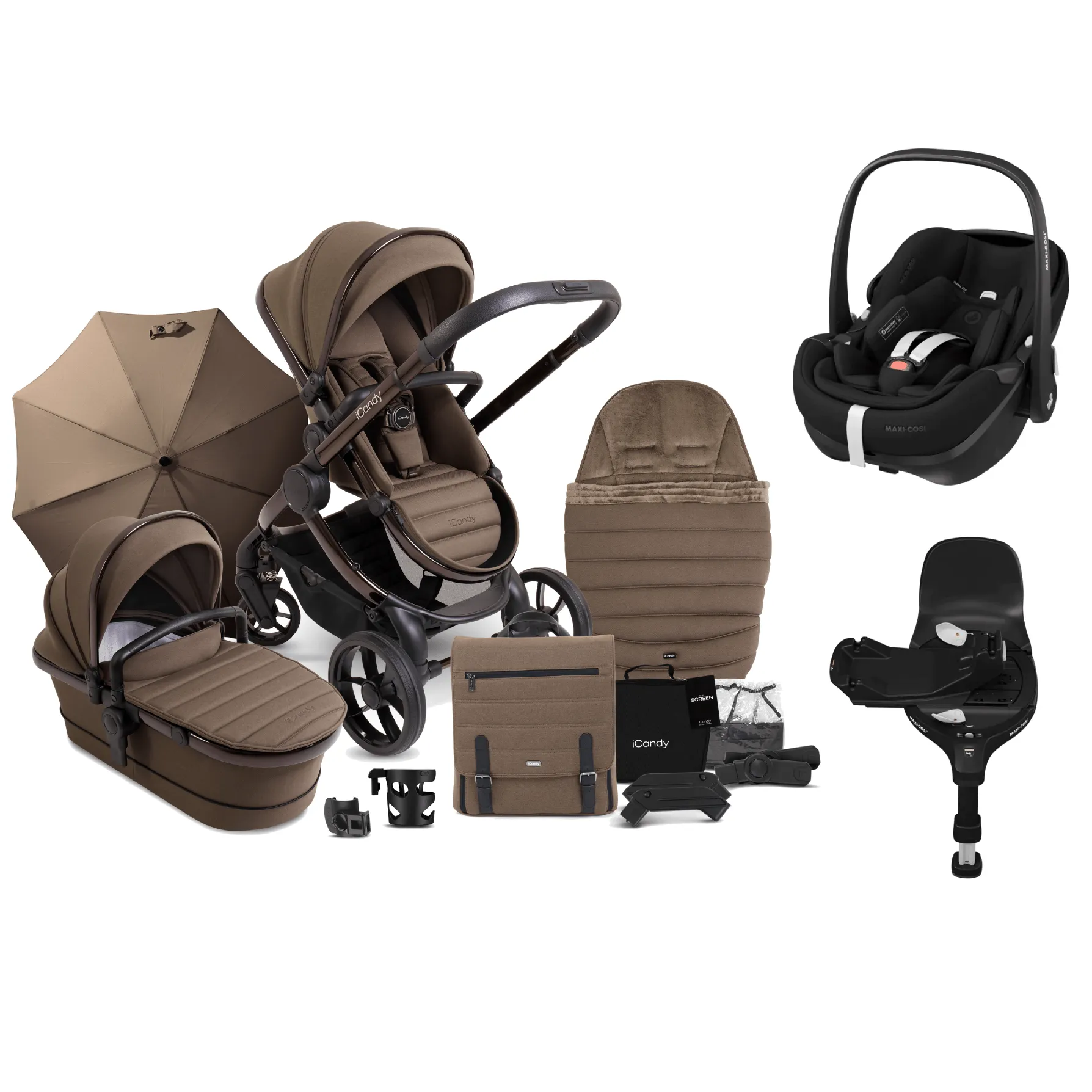 iCandy Peach 7, Pebble 360 PRO Complete Travel System Bundle - Coco