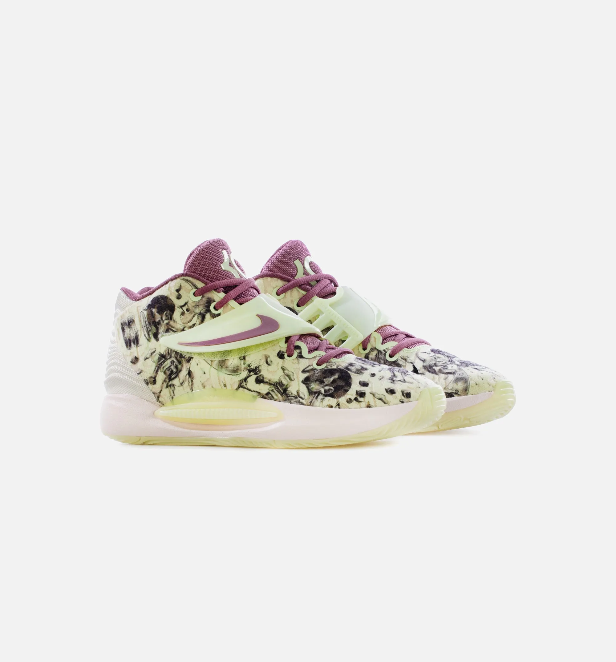 KD 14 Surreal Mens Basketball Shoe - Lime Ice/Pearl White/Light Mulberry