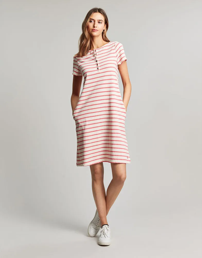 Kea Dress - Coral Stripe