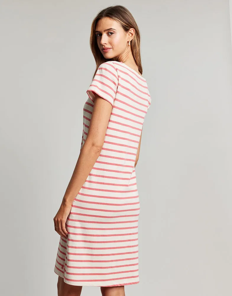 Kea Dress - Coral Stripe