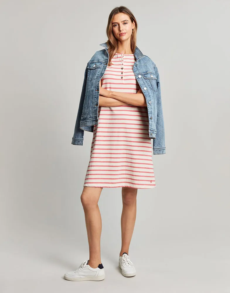 Kea Dress - Coral Stripe