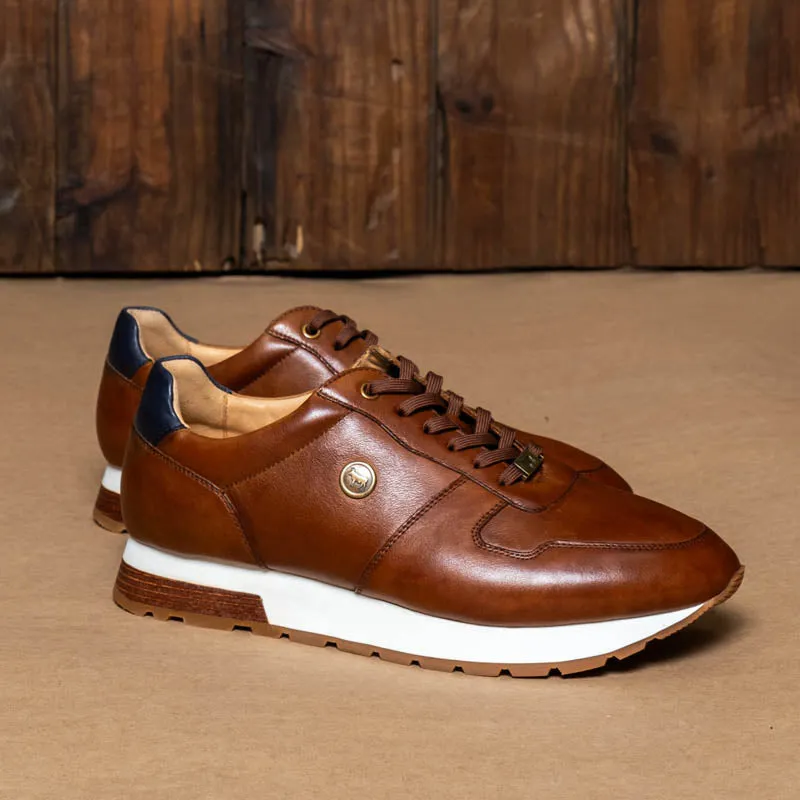 Kingsley Heath S Nguni Disc Runner Tan/Brass/White