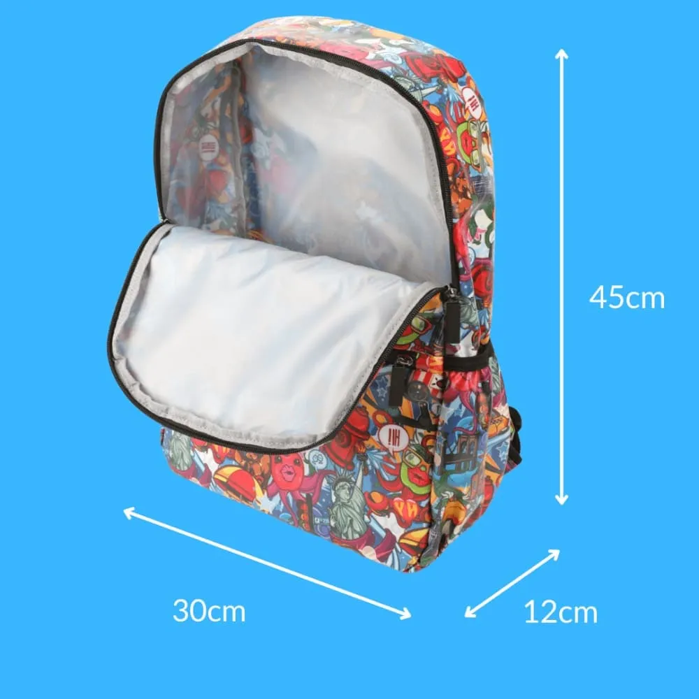 Large Kids Waterproof Backpack - New York