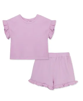 Lilac 2-Piece Toddler Skort Set (12M-24M)