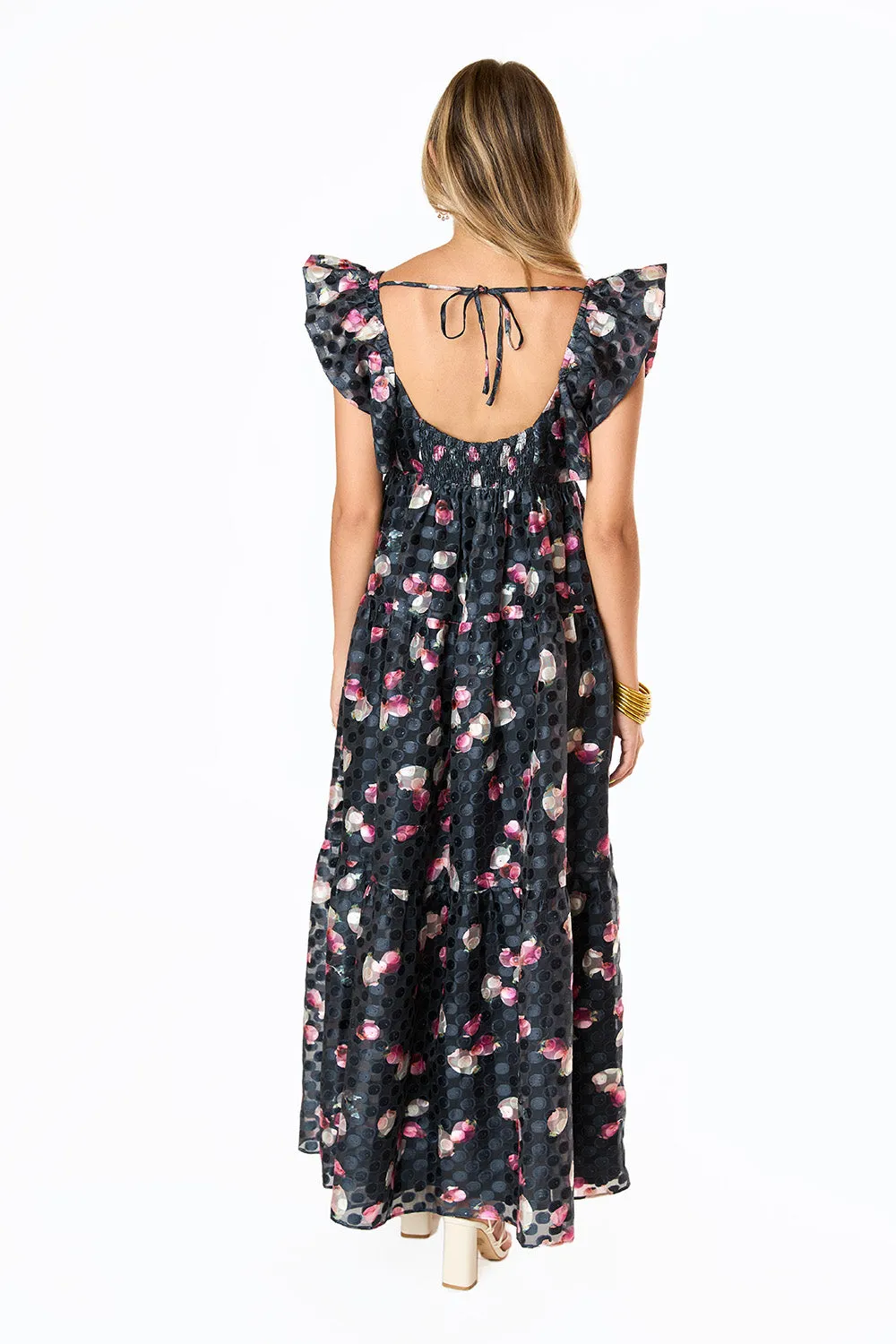 Lilly Sweetheart Neckline Maxi Dress - Twilight