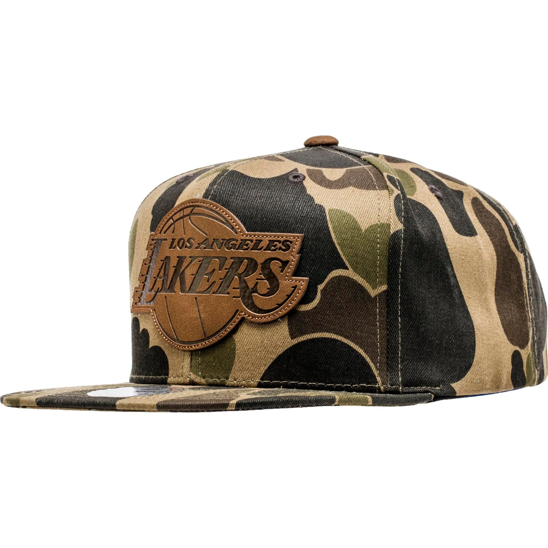 Los Angeles Lakers NBA Lux Camo Snapback Men's - Camo/Brown