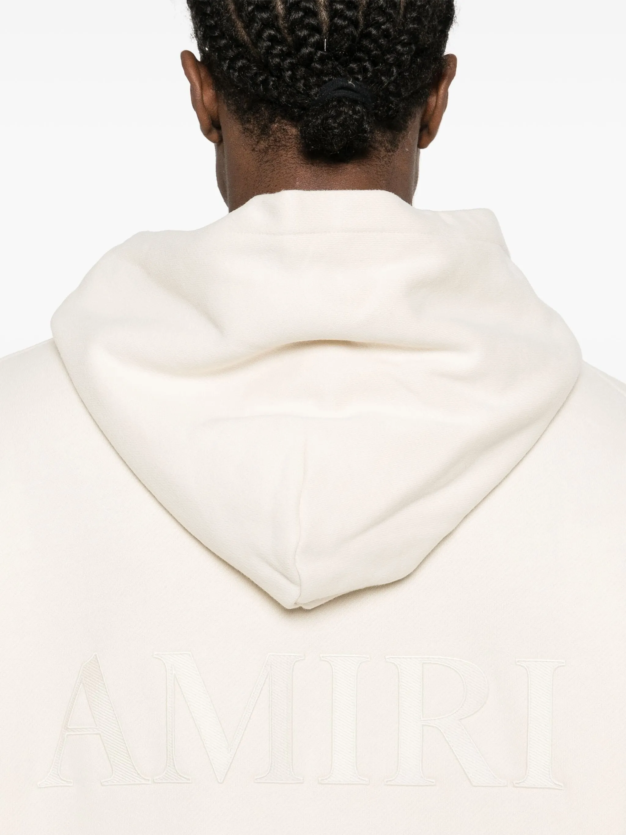 MA LOGO-EMBROIDERED COTTON HOODIE