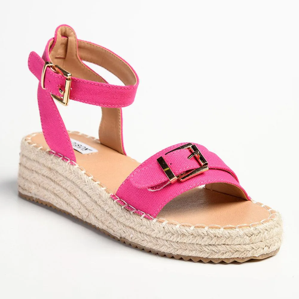 Madison Lettie Fashion Comfort Sandals - Fuschia