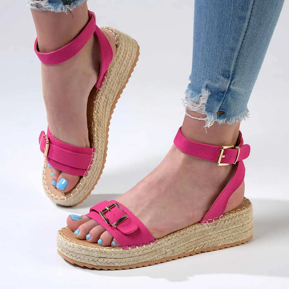 Madison Lettie Fashion Comfort Sandals - Fuschia