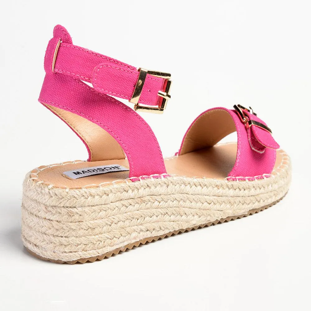 Madison Lettie Fashion Comfort Sandals - Fuschia