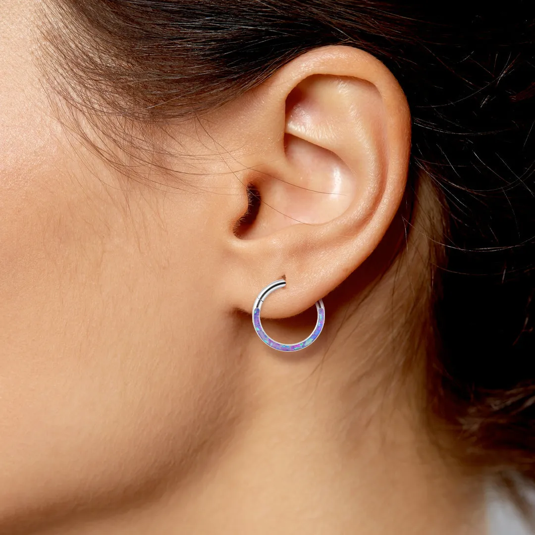 Magical Iridescent Clicker Hoops | 18g