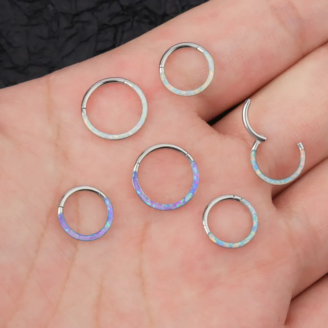 Magical Iridescent Clicker Hoops | 18g