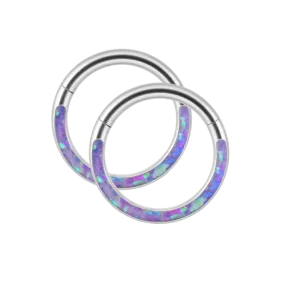 Magical Iridescent Clicker Hoops | 18g