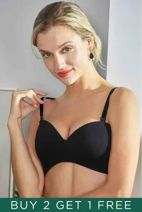 Marlie Bamboo Nursing Bra Black