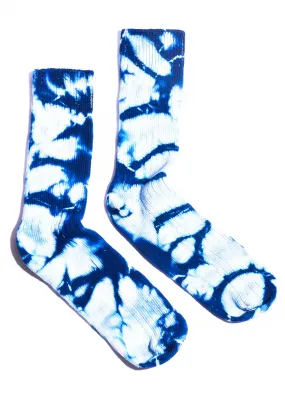 Men's Crew Socks • Hand Tie-Dyed Mid Weight Organic Cotton