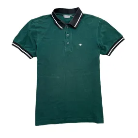 Men's Embroidered Bee Polo Shirt Green Size S