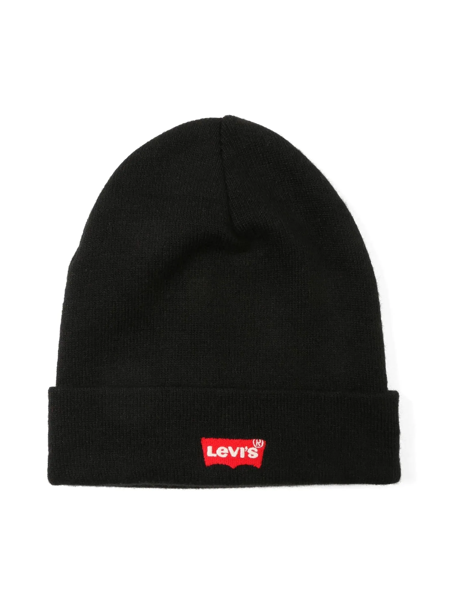 Mens Levi's 'Red Batwing' Embroidered Beanie Hat