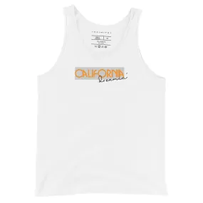 Men's Text And City Theme Graphic Tank Top