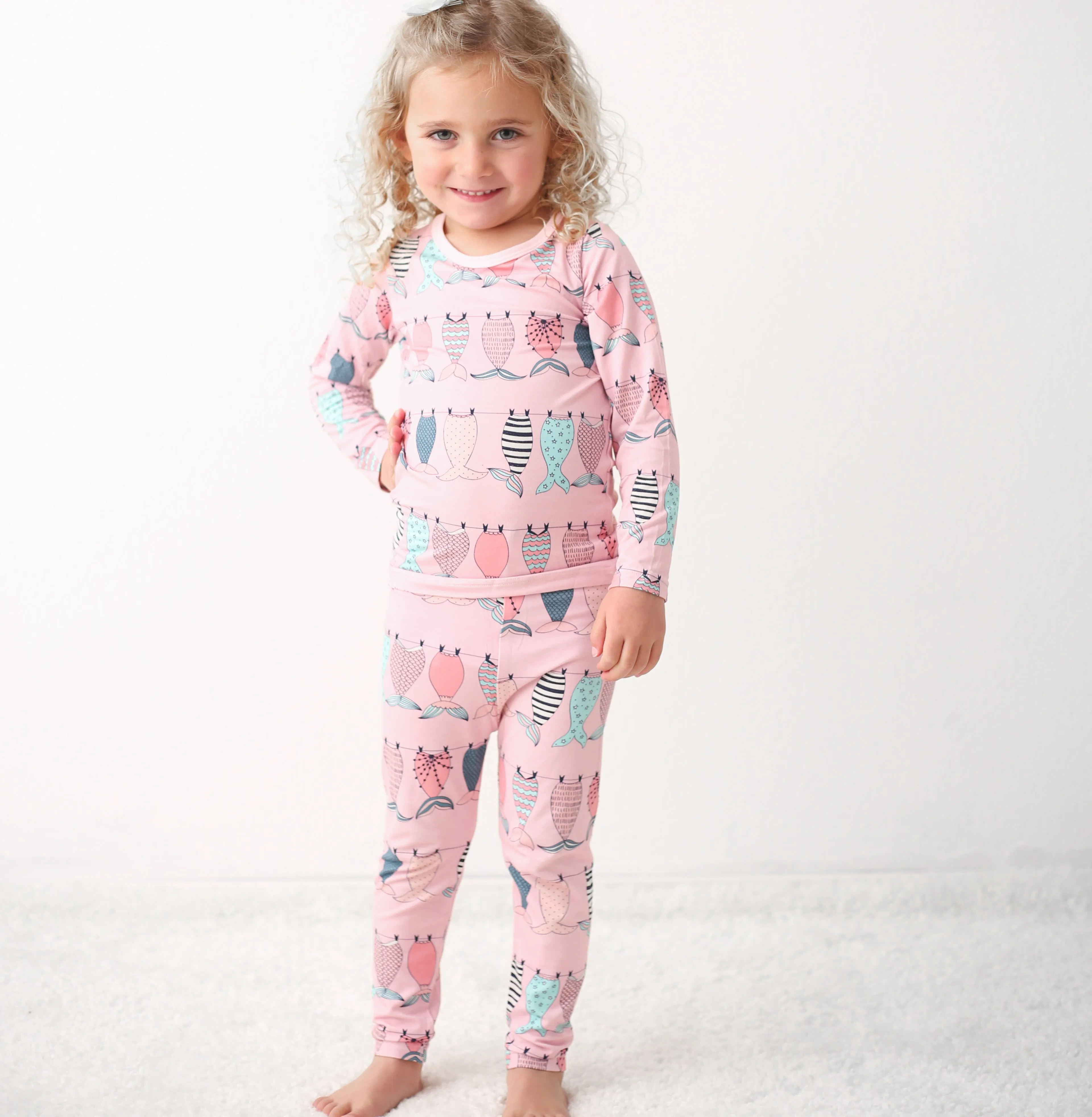 Mermaid Tails Pajama - Pink