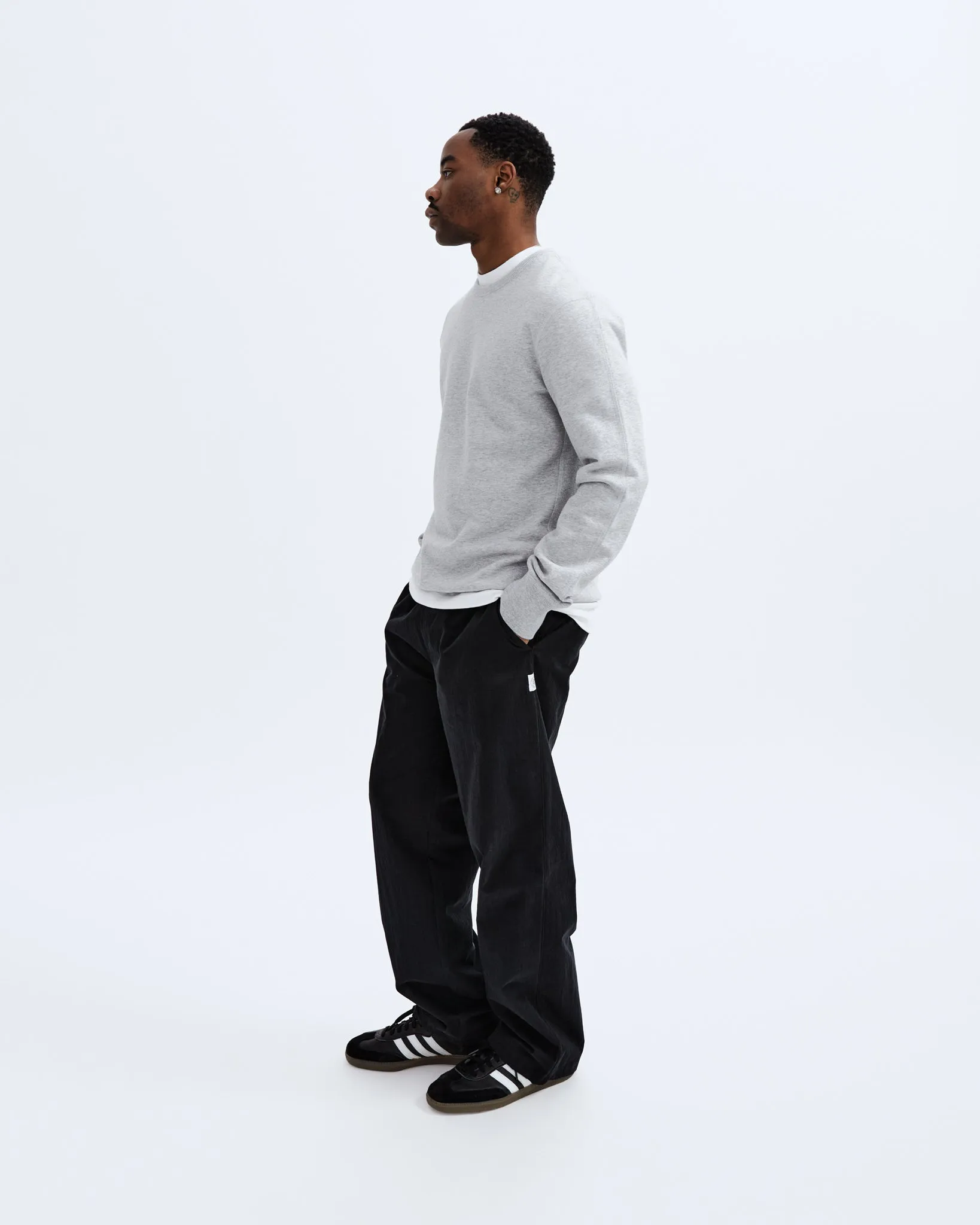 Midweight Terry Slim Crewneck