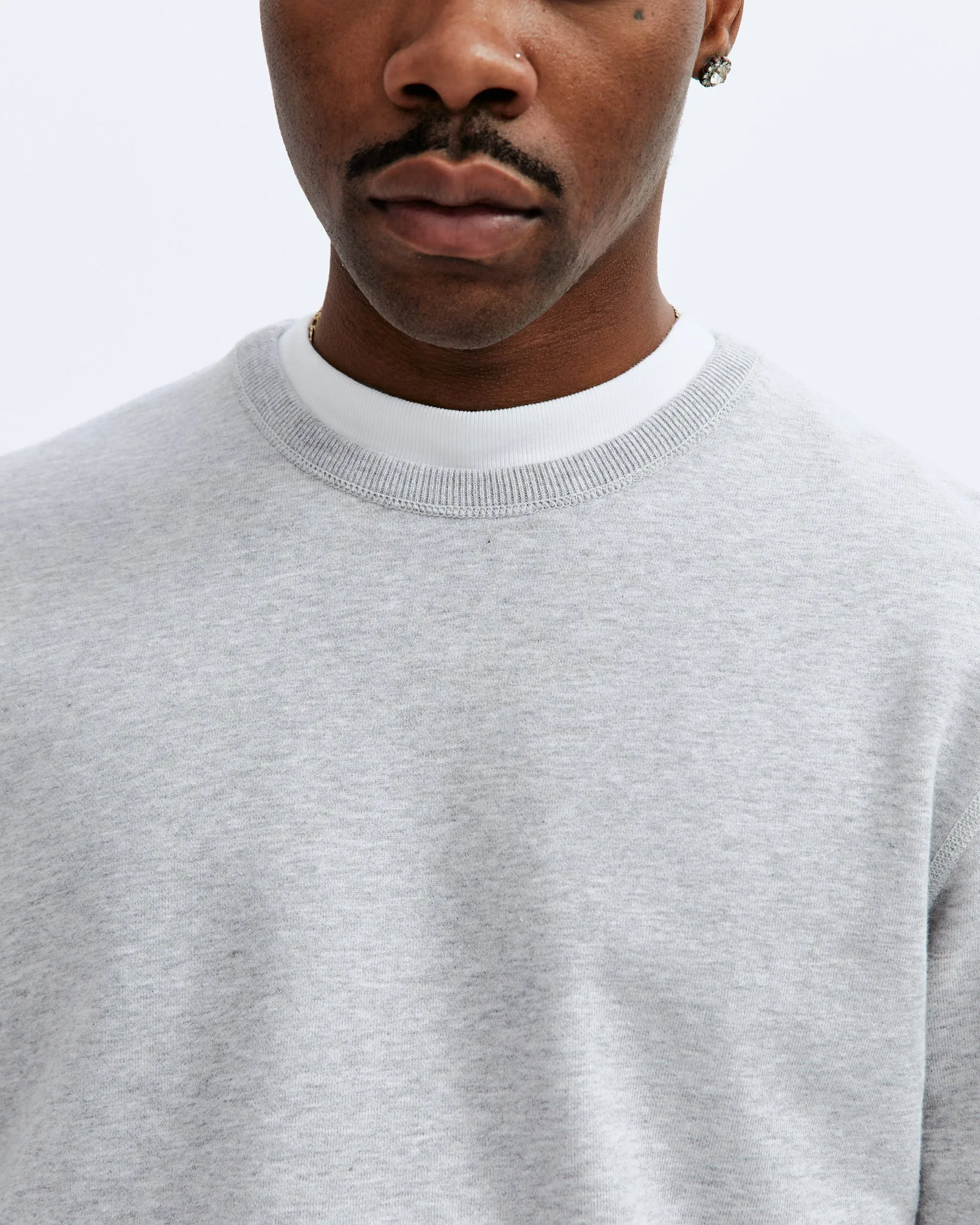 Midweight Terry Slim Crewneck